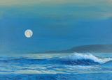 Moonlit Surf (study)