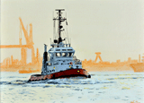 Tug Boat in the Harbor